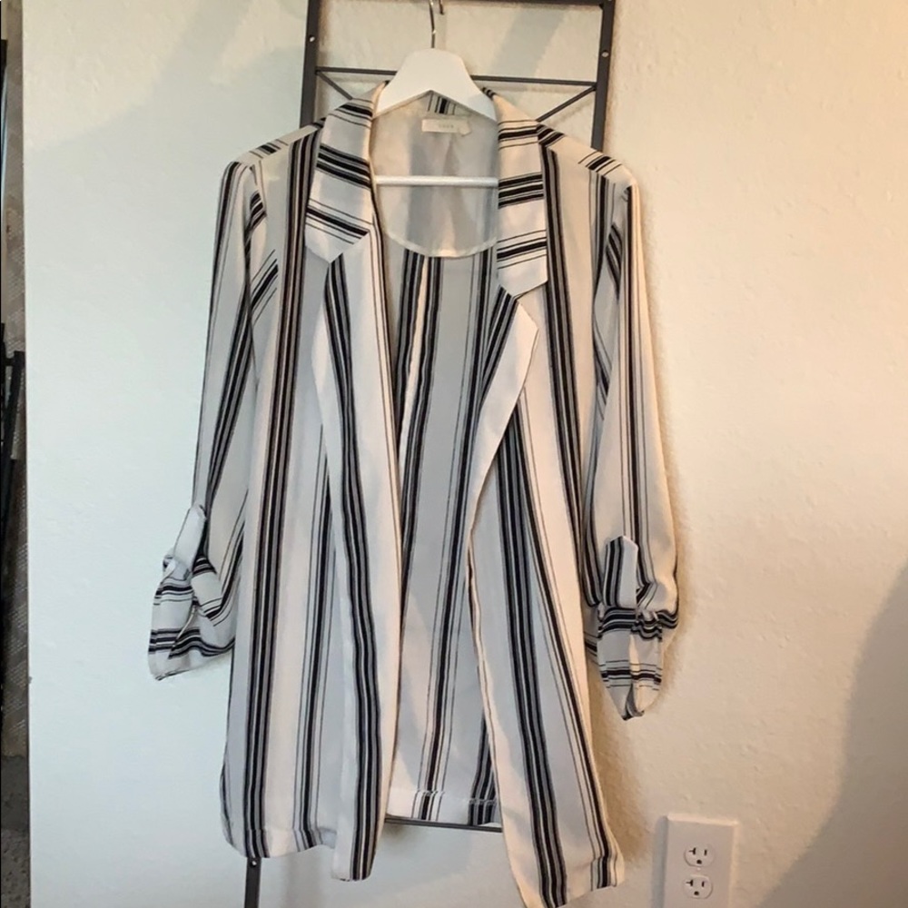 Striped blazer style jacket